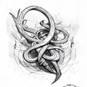 Caduceus tattoo design idea