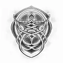 Caduceus tattoo design idea