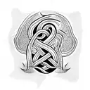 Caduceus tattoo design idea