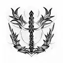 Caduceus tattoo design idea