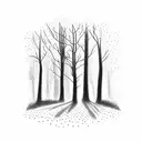 autumn trees  tattoo design idea