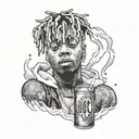 Juice WRLD tattoo design idea