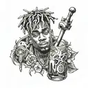 Juice WRLD tattoo design idea