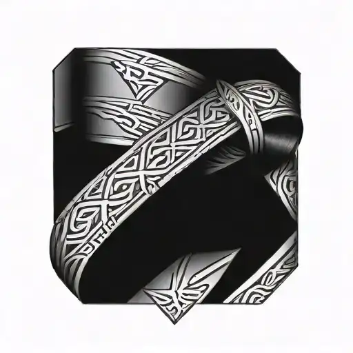 Bracelet armor tattoo design idea