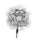 Dandelion tattoo design idea