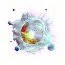 Supernova tattoo design idea