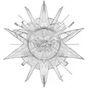 Supernova tattoo design idea