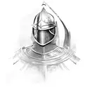 medieval knight tattoo design idea