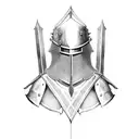 medieval knight tattoo design idea