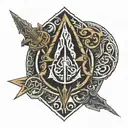 Norse symbols, Assassin's Creed  tattoo design idea