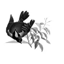a red-winged blackbird tattoo design idea