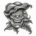 mouth eating a habanero pepper shakers tattoo design idea