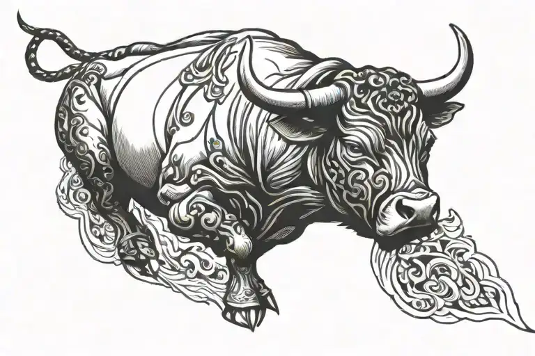 Krav Maga, Bull, Okinawa tattoo design idea