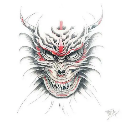  tomie kawakami two face tattoo design idea