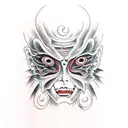 junji ito tomie two face tattoo design idea