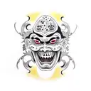 junji ito tomie two face tattoo design idea