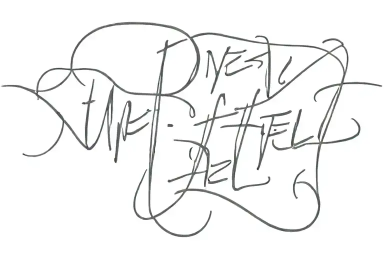 Phrase : - in Hell? -Yes! tattoo design idea