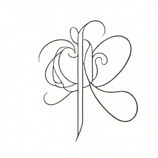 initials L C tattoo design idea