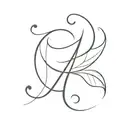 initials L C tattoo design idea