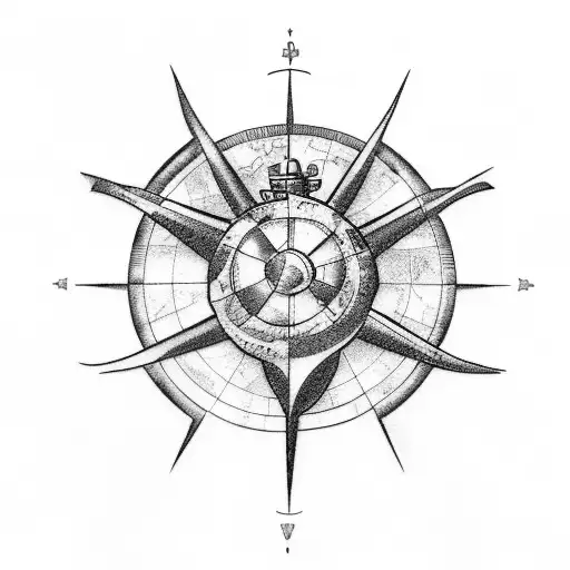 Treasure map from the movie That's Treasure Planet! tattoo design idea