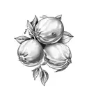 lemon tree tattoo design idea