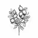 lemon tree tattoo design idea