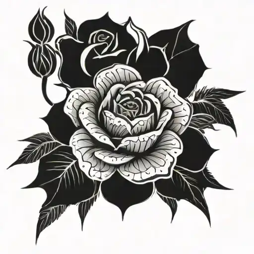 rosas tattoo design idea
