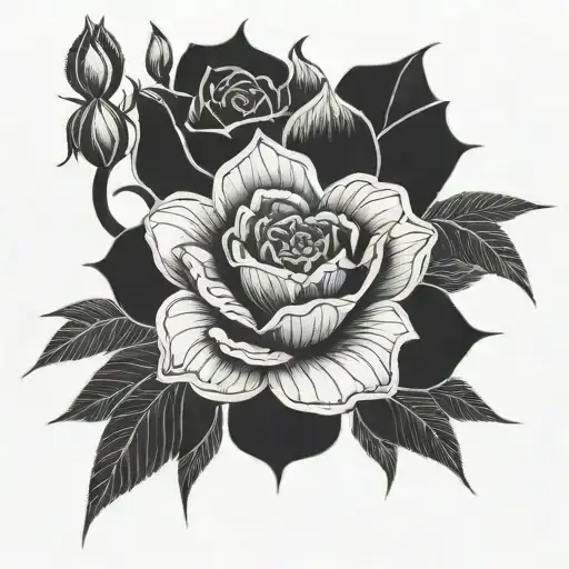 flores tattoo design idea