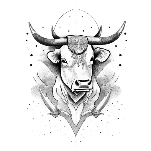 bull rider tattoo design idea