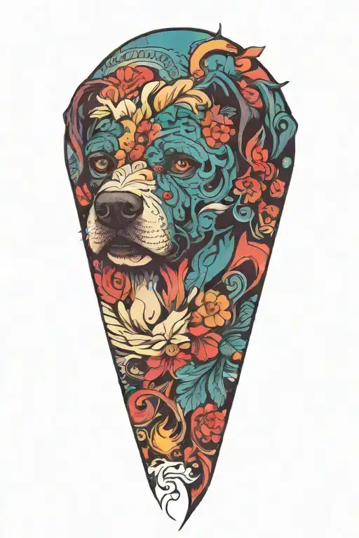 dog music psychology independence you value narcacissm tattoo design idea