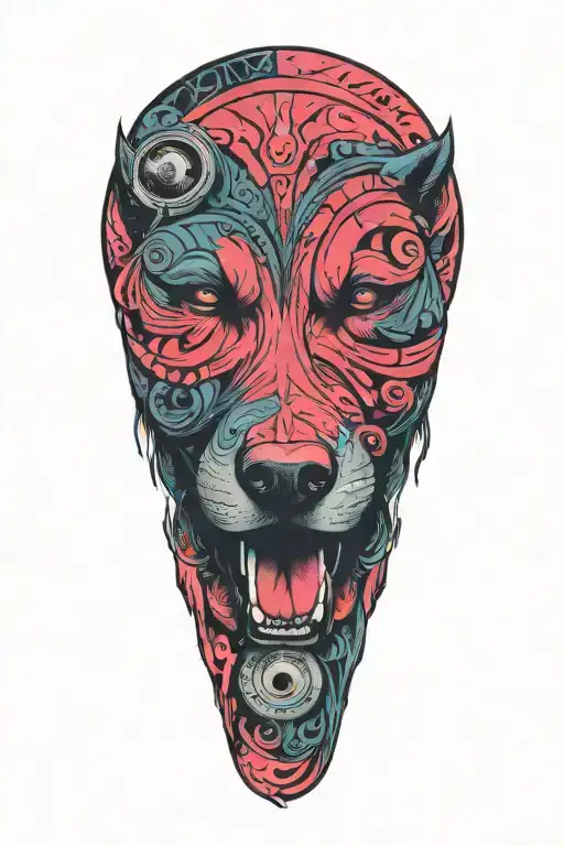 tribal dog music psychology independence you value narcacissm   tattoo design idea