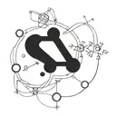 chemical components for oxygen water and chaos   tattoo design idea