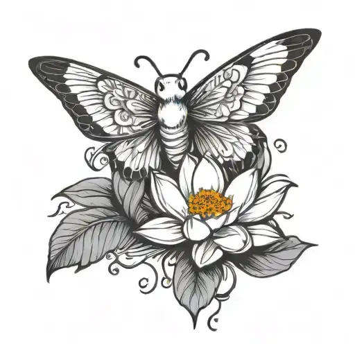 Mac miller lotus flower  tattoo design idea