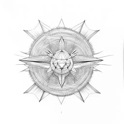 supernova tattoo design idea