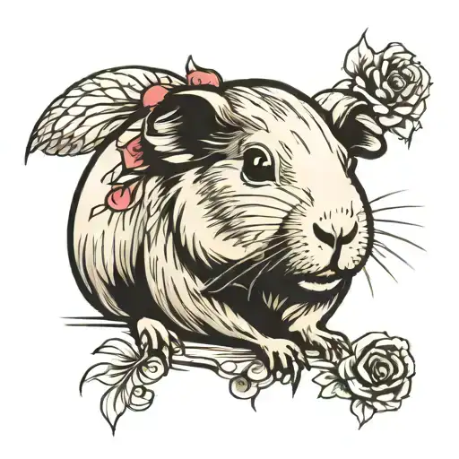 guinea pig tattoo design idea