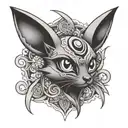 umbreon tattoo design idea