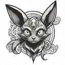 umbreon tattoo design idea