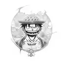 one piece luffy tattoo design idea