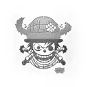 one piece luffy tattoo design idea