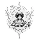 one piece luffy tattoo design idea