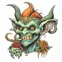 troll tattoo design idea