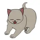 ghost cat and dog tattoo design idea