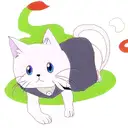 ghost cat and dog tattoo design idea