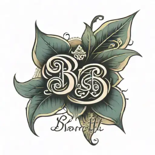 name "Bharathi" in sanskrit language tattoo design idea