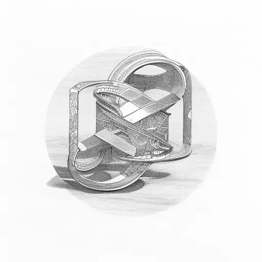 mobius strip tattoo design idea