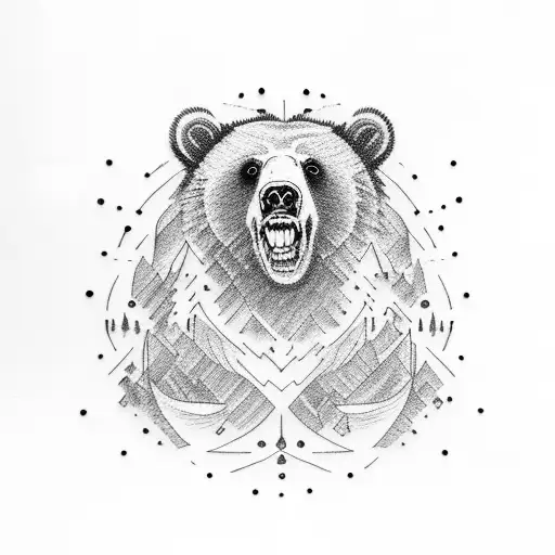 Grizzly Bear tattoo design idea