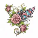 bisexual tattoo design idea