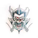 kenpachi bleach character  tattoo design idea