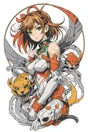 Evangelion Asuka tattoo design idea