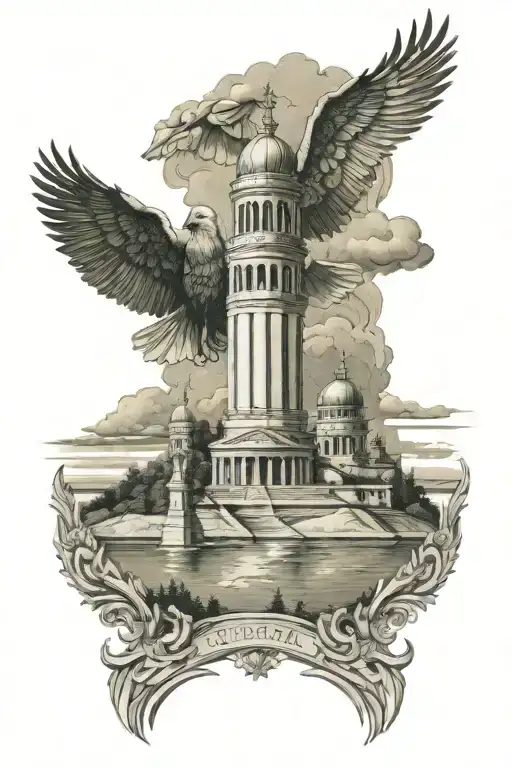 chuvash traditional paterns, volga river, mother monument cheboksary, chuvash historical elements and wildlife tattoo design idea